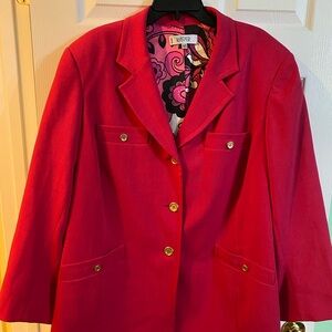 Kasper Bold Red Women's Blazer